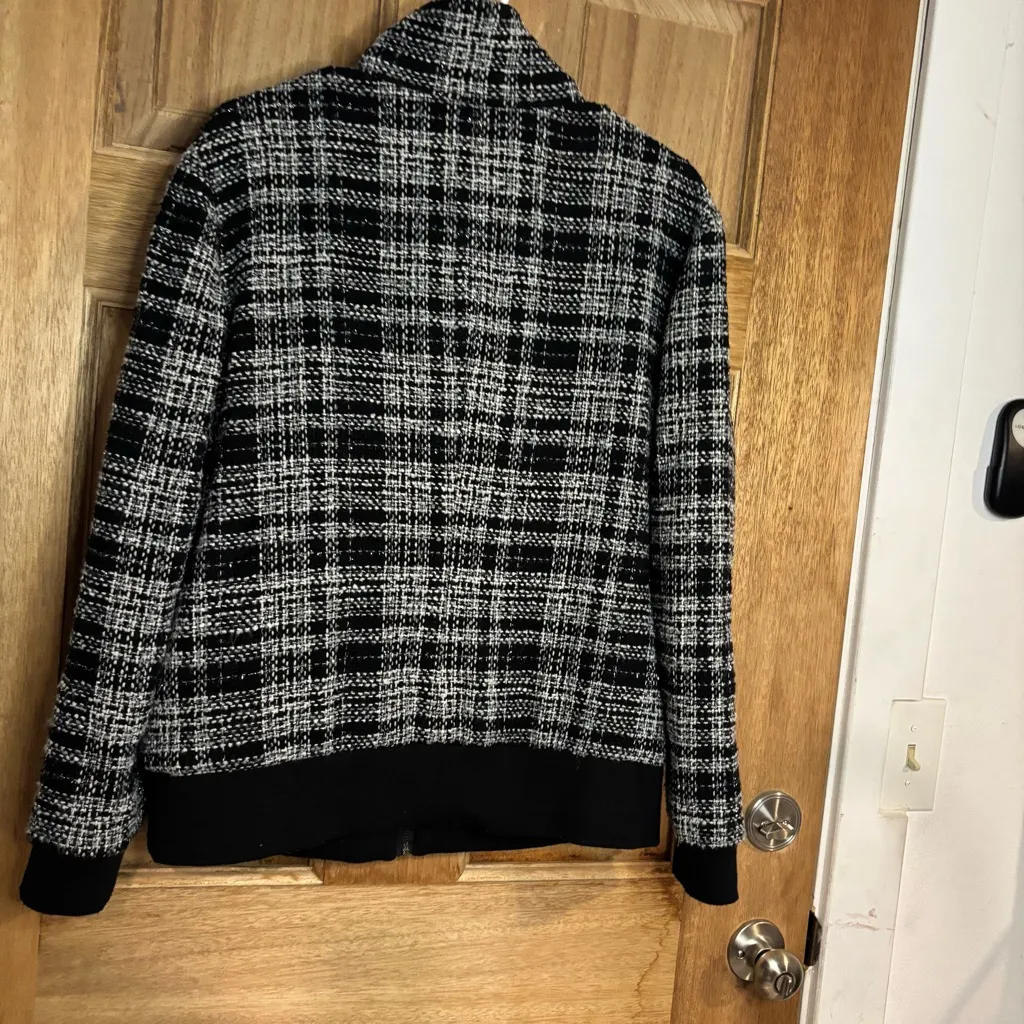 Chico's women’s  Monochrome Tweed jacket size 3‎ (XL) - Image 6