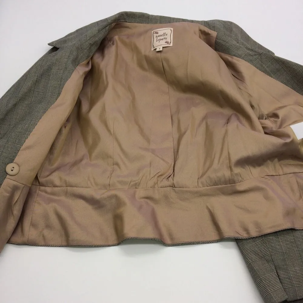 Nanette Lepore Short Jacket w/Wrap Front Closure/Ruffle & Flower Accent @Waist - Image 7