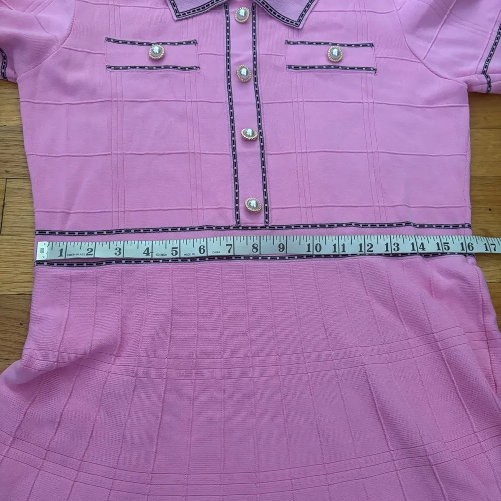 Alexia Admor Pink Knit Dress Size Large - Image 5