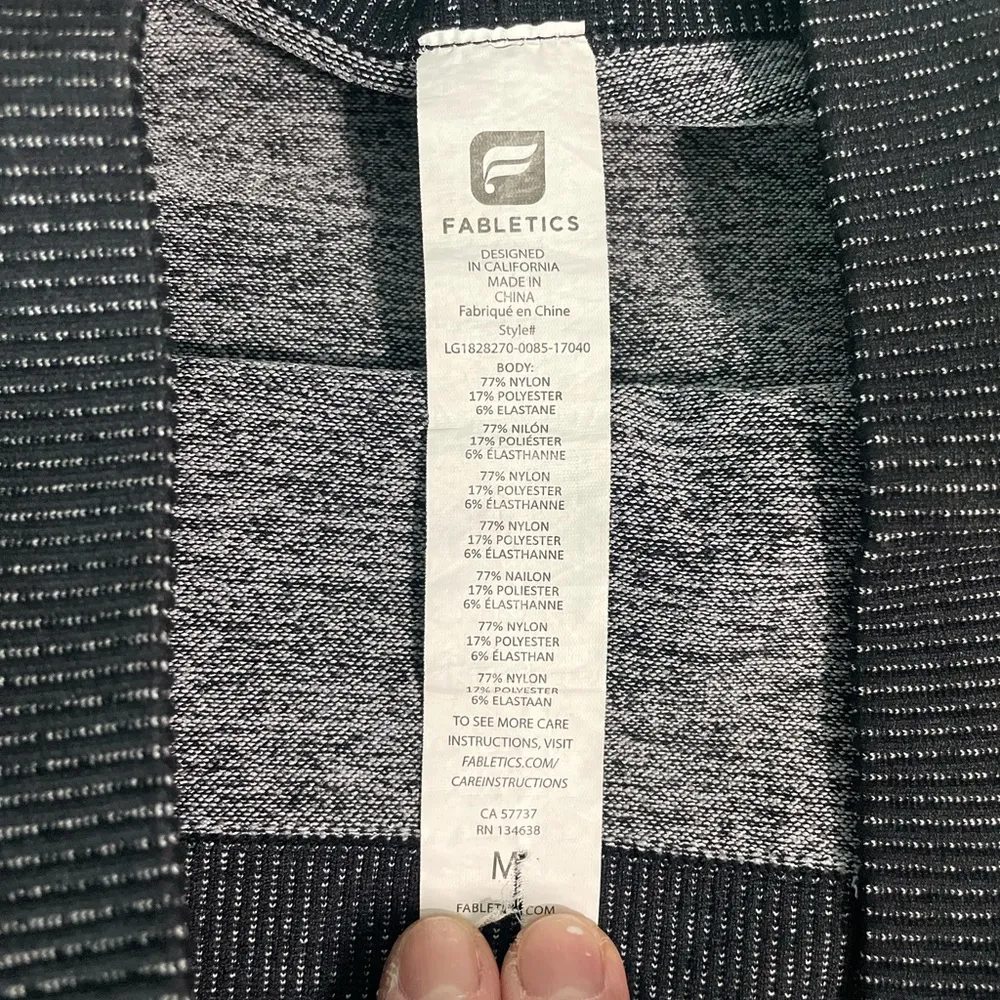 Fabletics High Waisted Seamless Ribbed Textured Leggings Womens Medium - Image 10