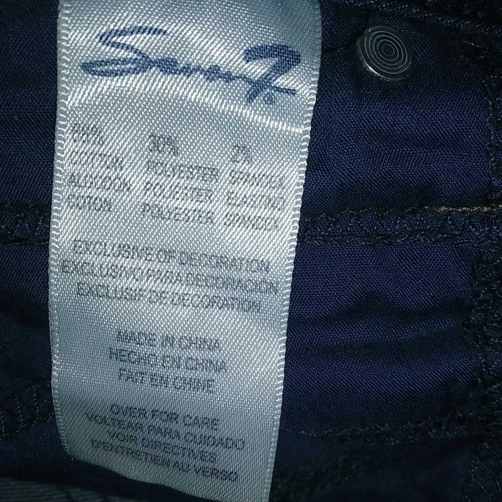 Seven7 Tummyless Slim Straight 16 40x30 Dark Wash Jeans Plus - Image 5