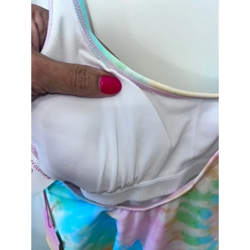 NWT Stoney Clover Lane Women's Tie-Dye One Piece Swimsuit Size Small Multicolor - Image 6