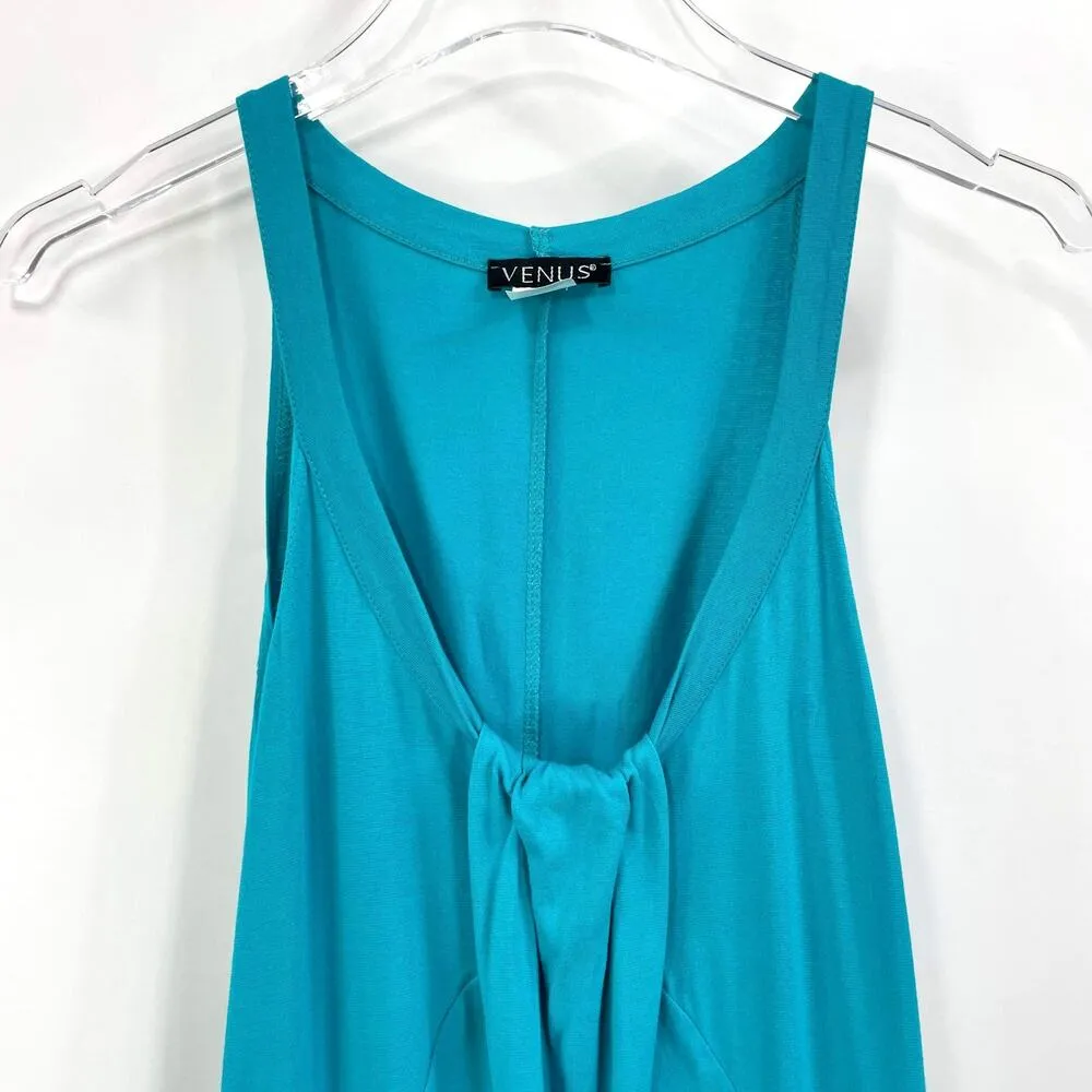 00s VENUS Vintage Blue Sleeveless Scoop Neck Blouse - Image 10