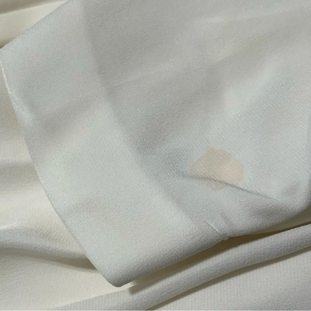 Tibi Women’s Size 8 Ivory Cream Drape Front Ruched Sleeves Blazer Jacket - Image 10