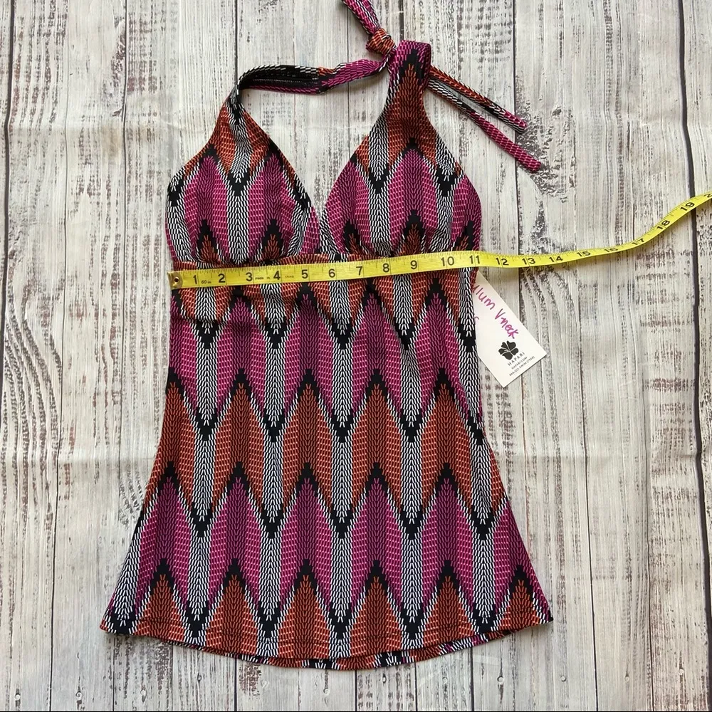 Hapari Tulum V Neck Tankini Top. Size XSmall. New With Tags. - Image 7