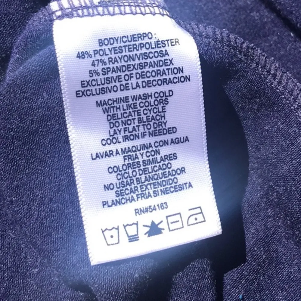 Tommy Hilfiger Sport Blue Oversized Medium Weight Sweatshirt Stretchy Top Size L - Image 10