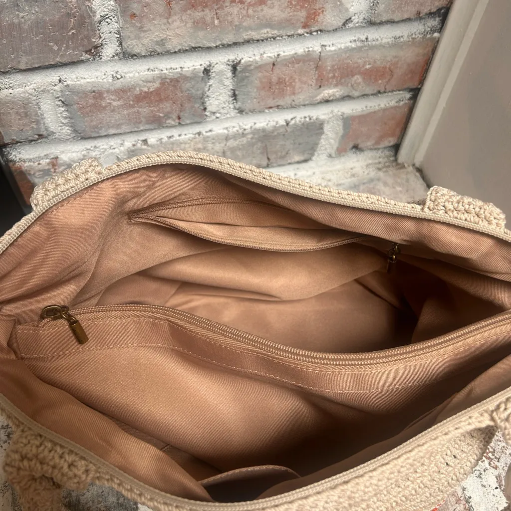 The Sak Crafted Classics Crochet Carryall Tote with floral embroidery - Image 10