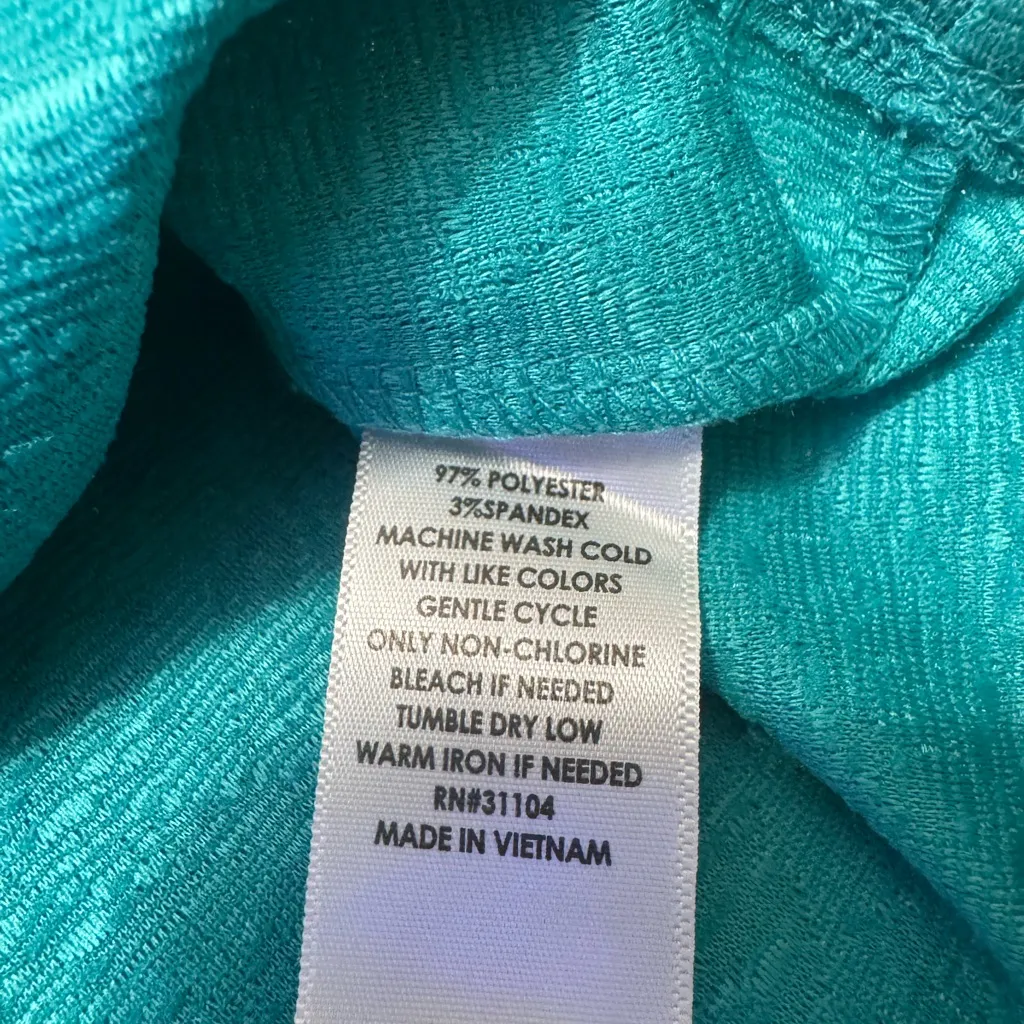 Kim Rogers Textured Teal Top - Image 5