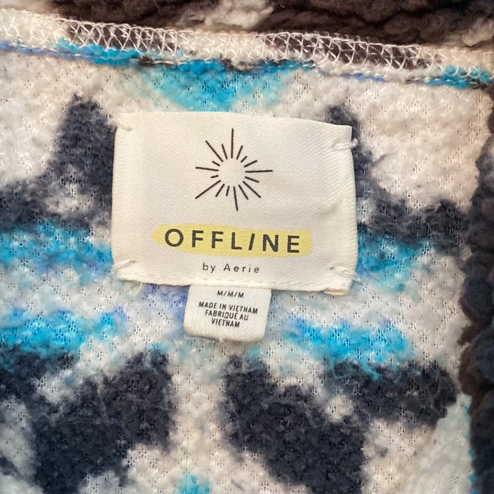 Aerie Half Zip Sherpa Sweatshirt - Image 3