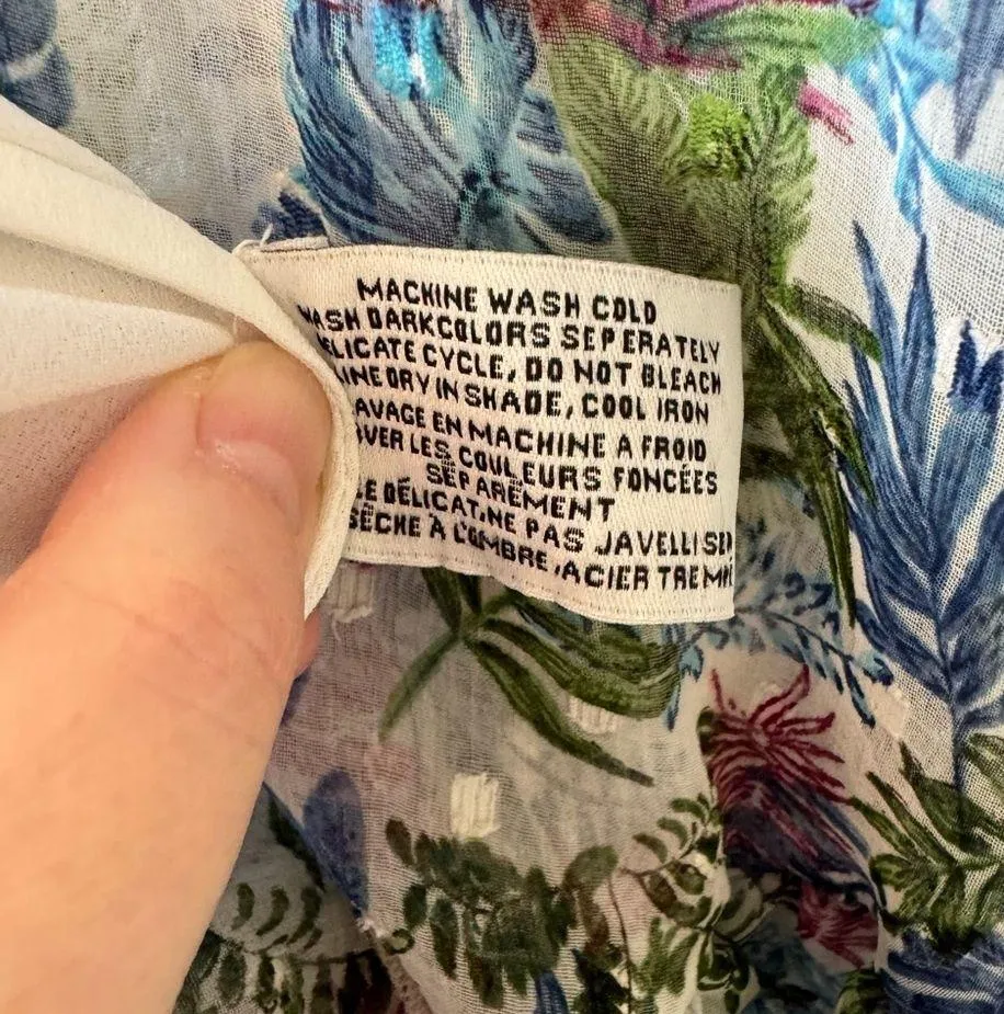 Walter Baker Marcella Tropical Floral Print Hi-low Dress Size Small - Image 10