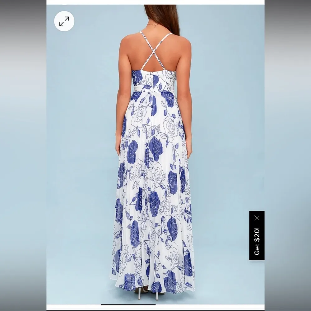 Lulus Dahlia Floral Print Maxi Dress - Image 4