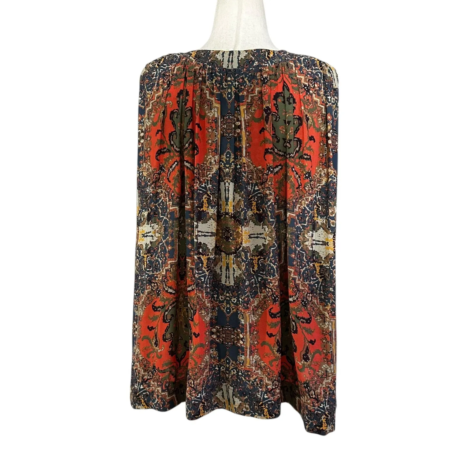 Free People Multicolor Darcy Boho V-neck Top Women's Blouse Size Medium | 68-43 - Image 2