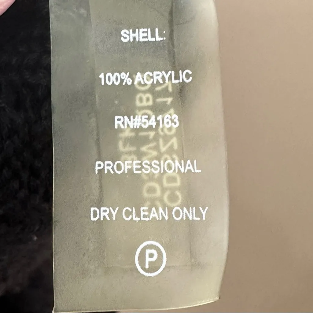 Calvin Klein Black Cable Knit Sweater Dress Shawl Collar Buckle Detail Small - Image 10