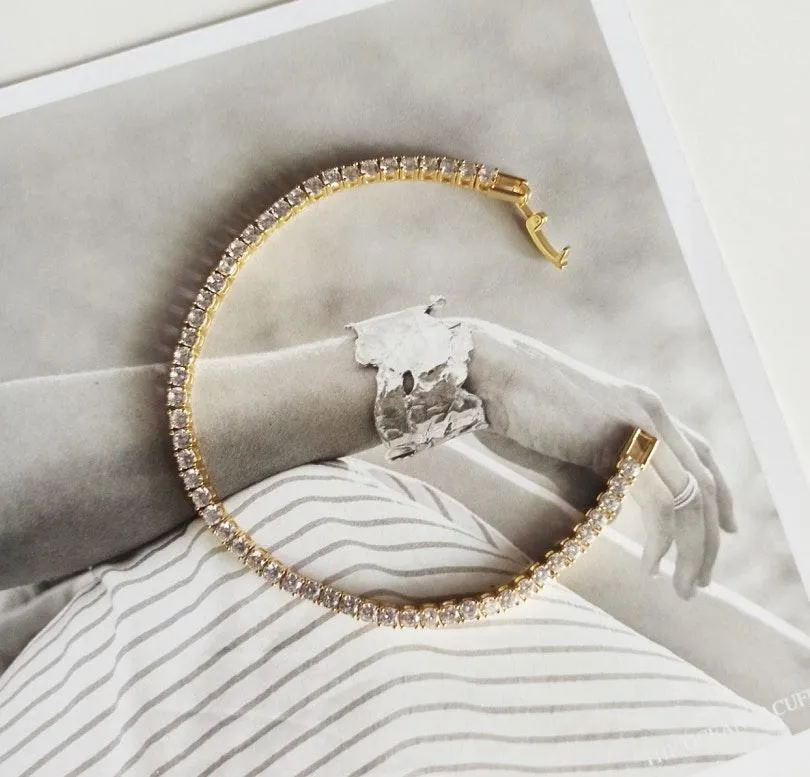 full stone inlaid Bracelets Gold - Image 8