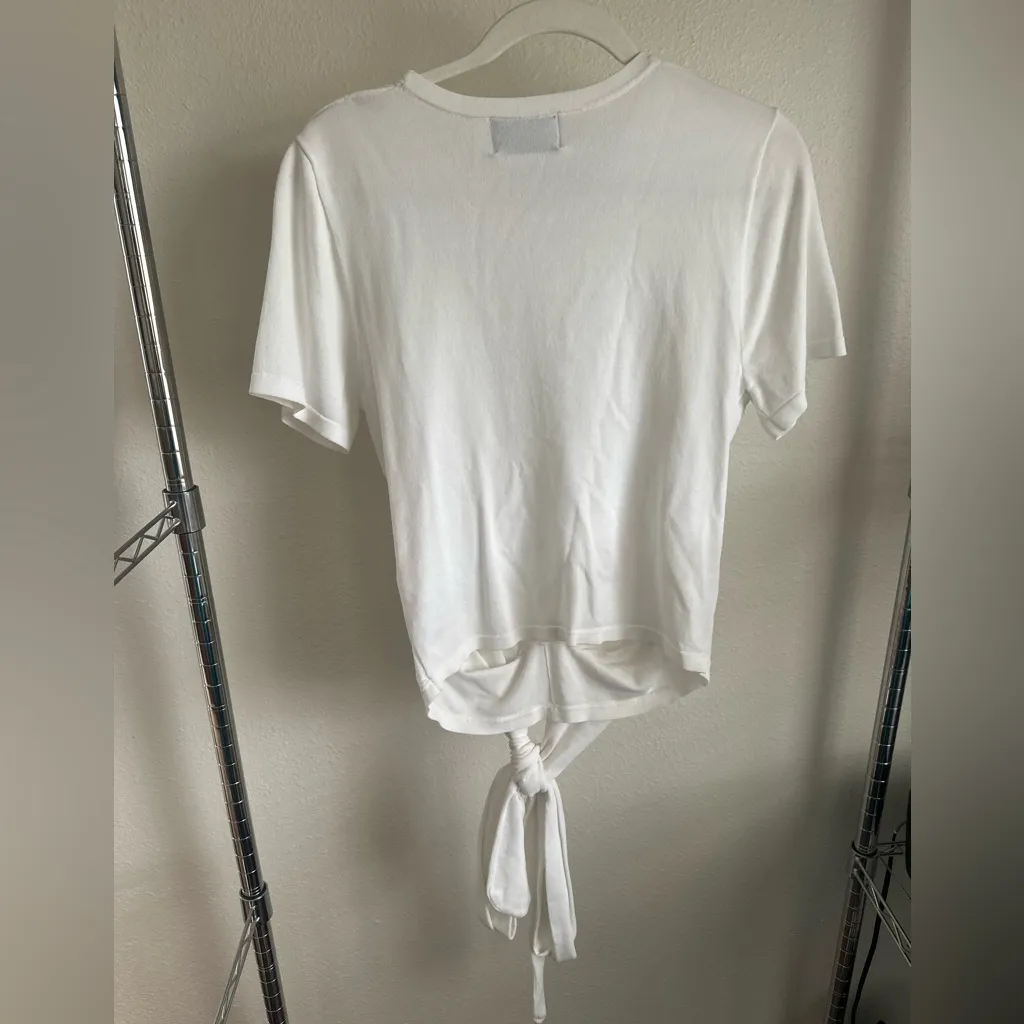 MODERN CITIZEN Cream Tie-Front Women Top. - Image 5