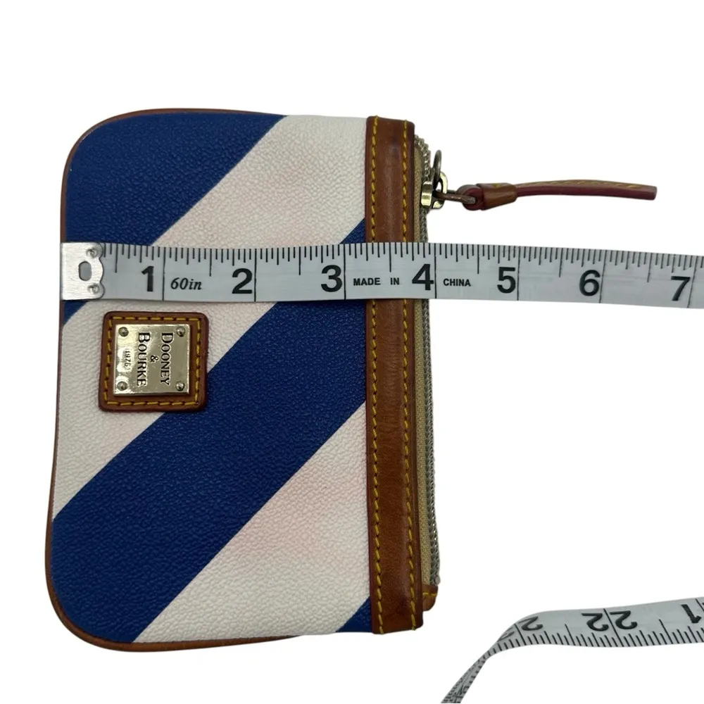 White Blue Striped Wallet - Image 2