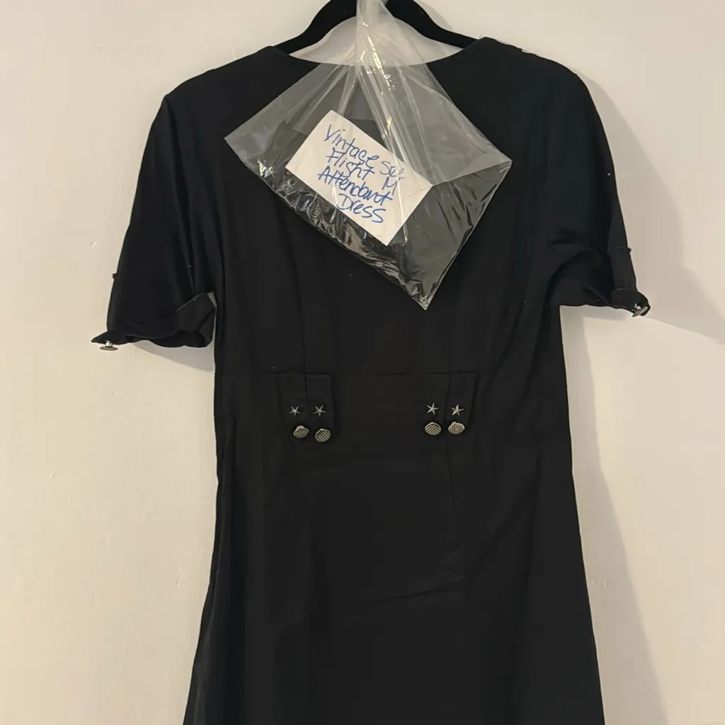 Vintage flight attendant costume/dress Black Size M - Image 4