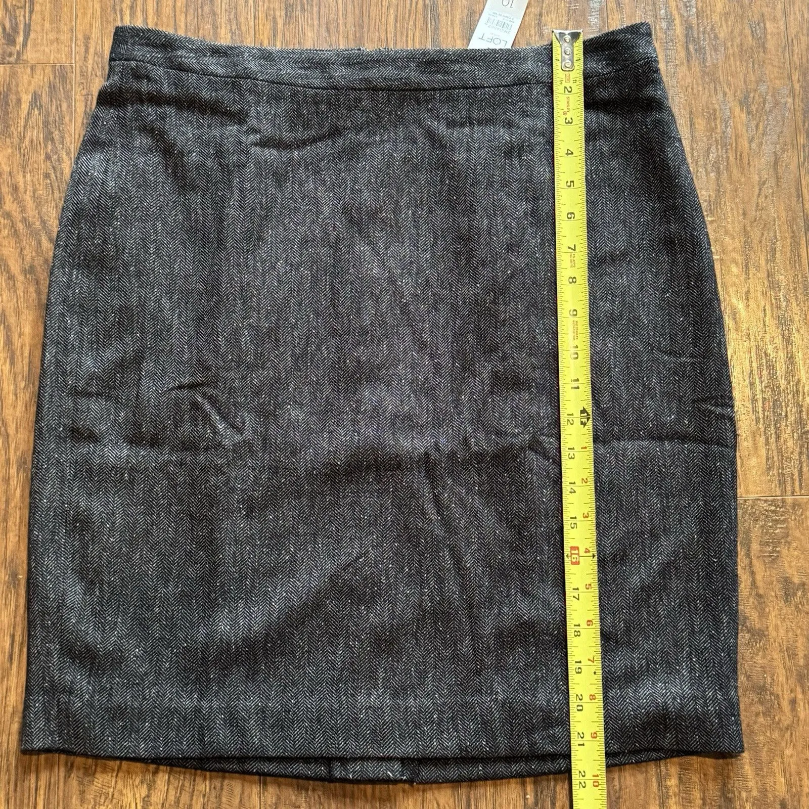NWT Loft Pencil Skirt Womens Size 10 Brown Tweed Straight Lined NWT - Image 12