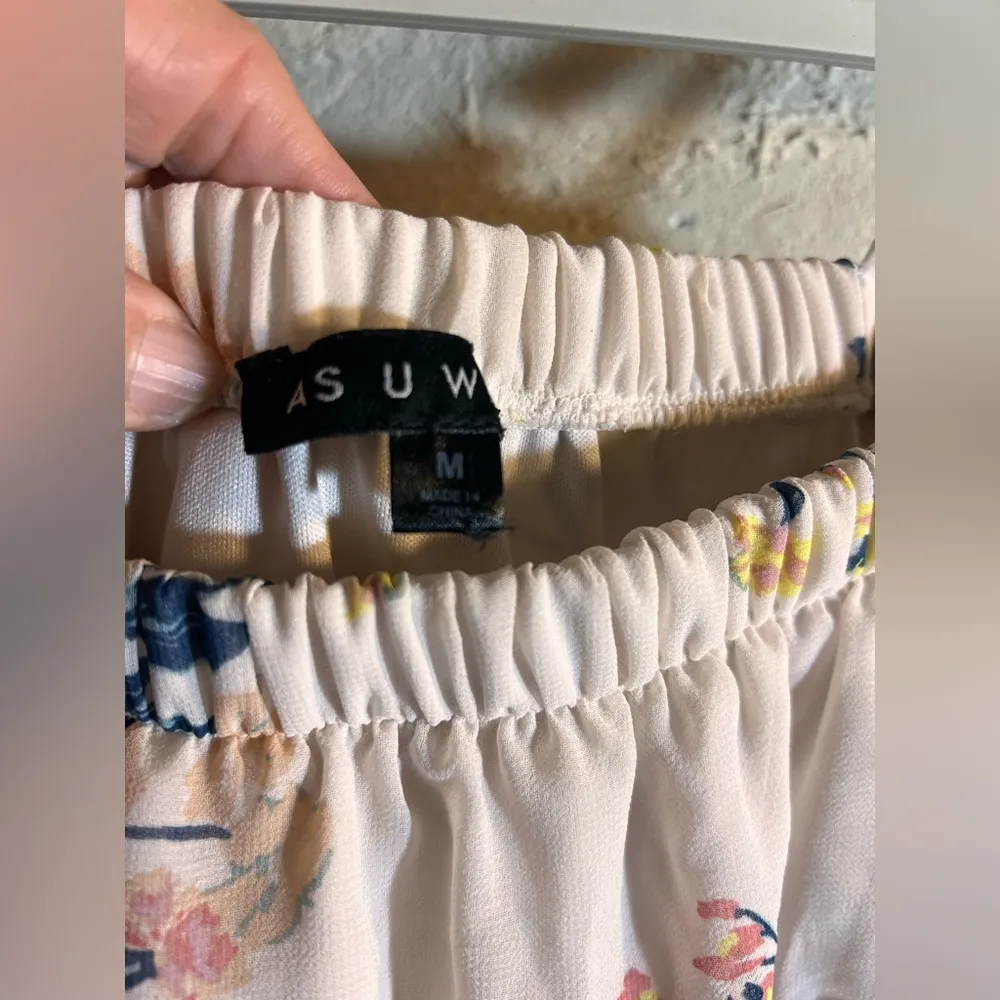 As U Wish Cream Ruffled Smocked Sundress - Image 6