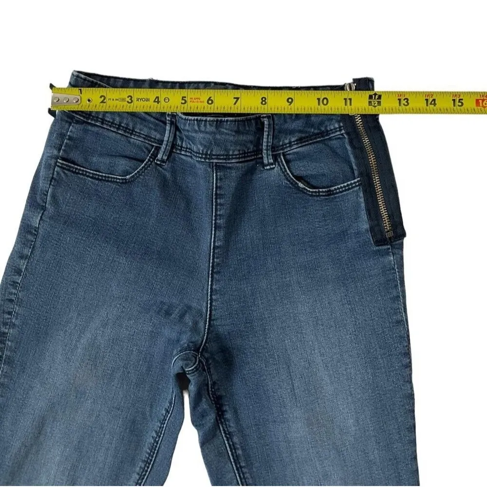 Kendall & Kylie Women Size 3 Leggings Denim Blue High Rise Stretch 5-241 - Image 3