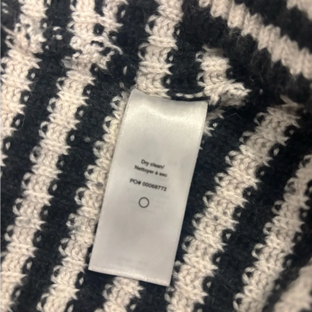 Rag & Bone Women's White Taavi Striped Wool & Cashmere Blend Sweater XS - Image 7