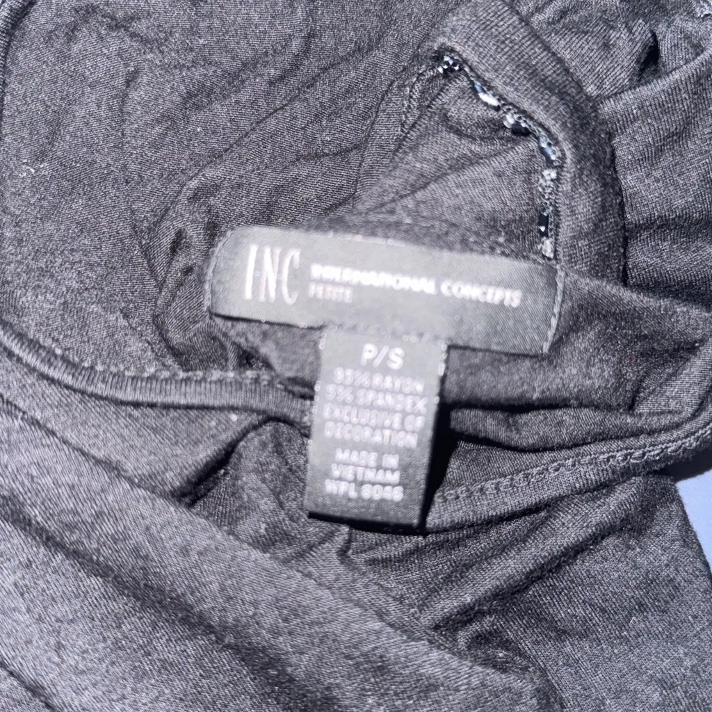 Beaded Ruffle Top Black - Image 6