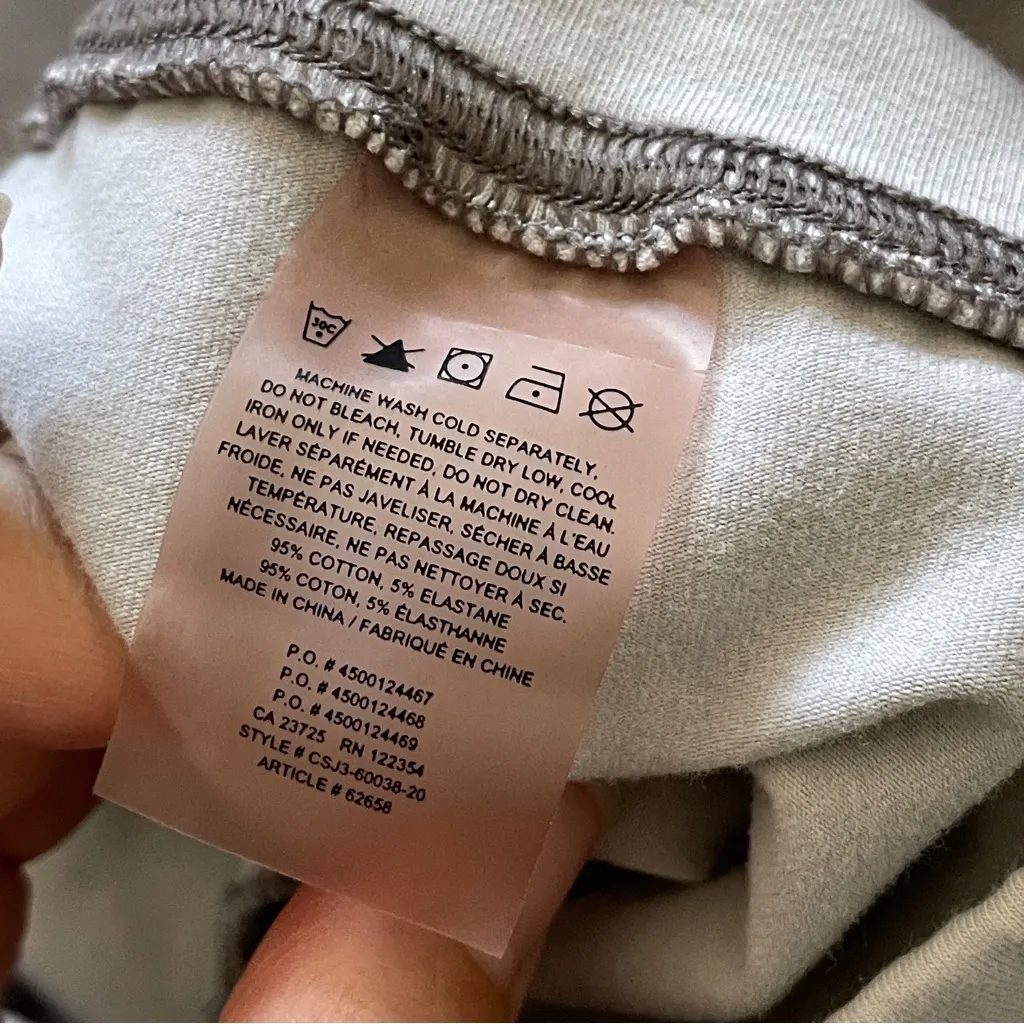 TNA Bike Shorts cotton high rise 6.5" inseam womens Gray (xsmall) athleisure Size XS - Image 7