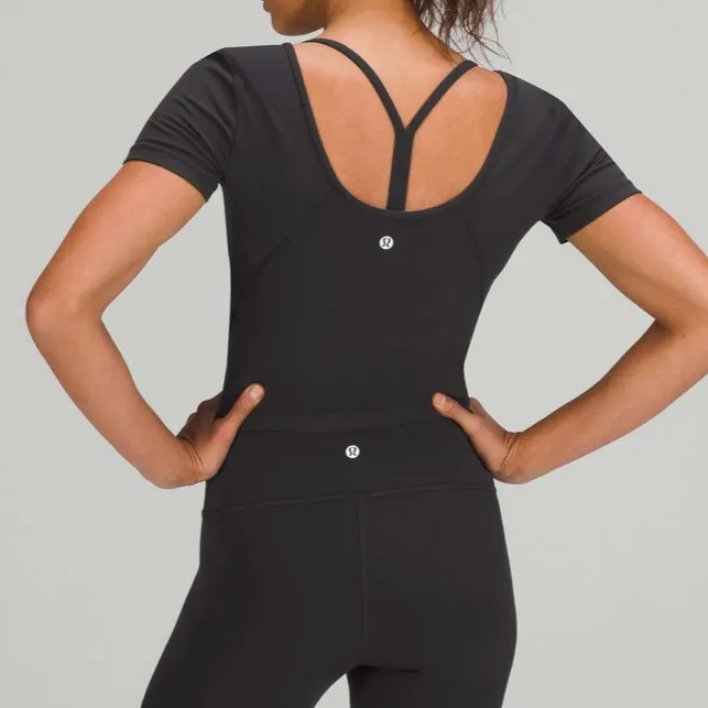 Lululemon Black Align T-shirt Size 6 - Image 2