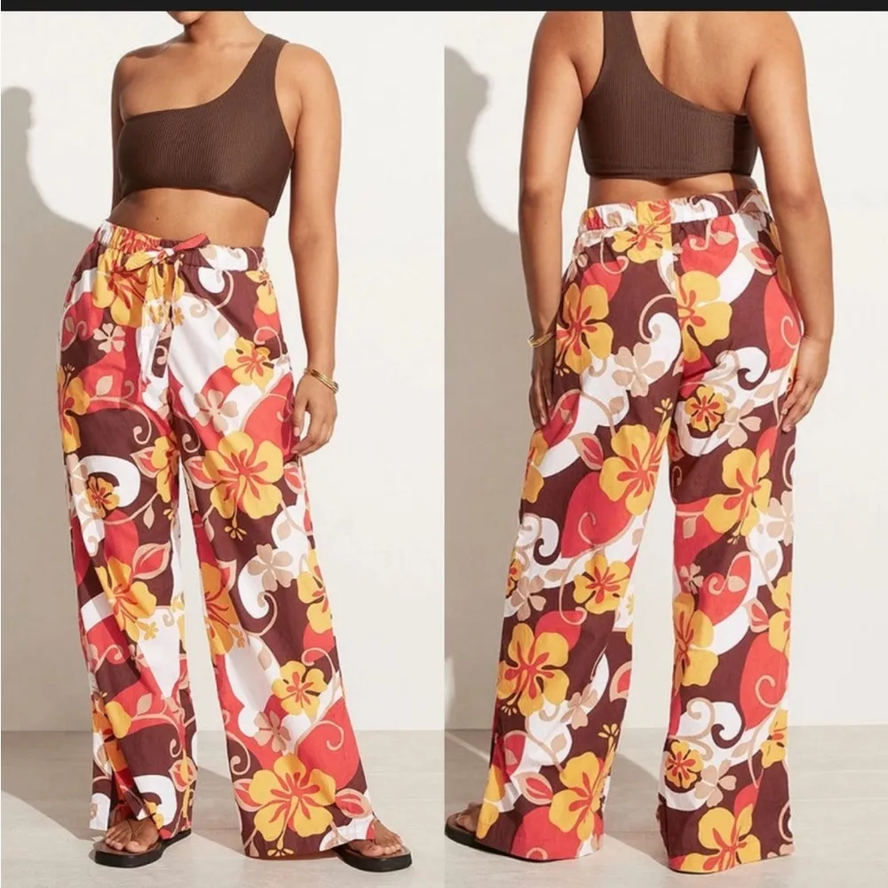 Faithfull the Brand “Celvia” Wide Leg Cotton Pants - Image 2