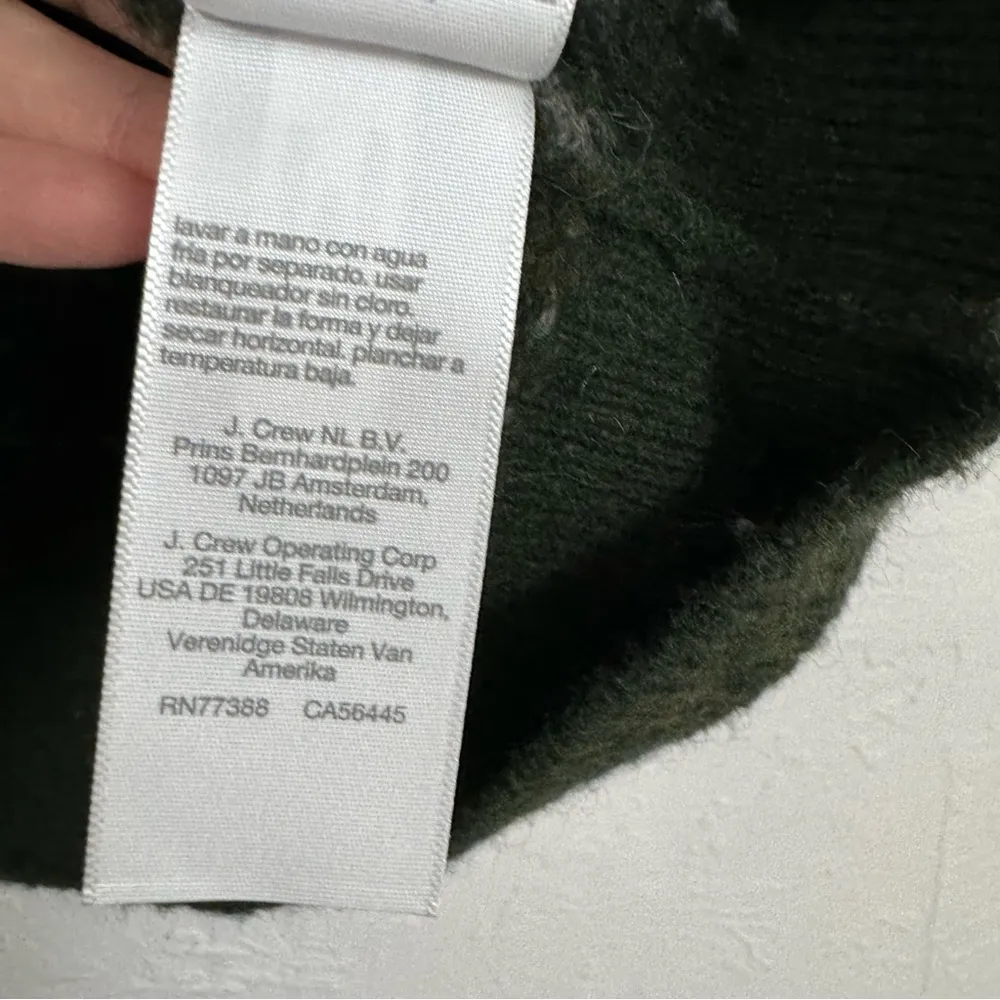 Madewell Green Herringbone Wool Alpaca Cardigan Sweater Womens S Double Breasted - Image 10