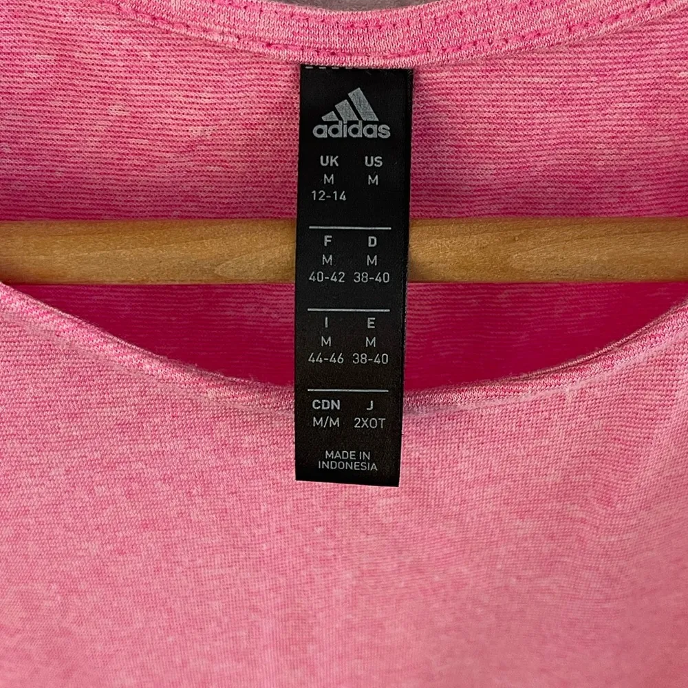 Women’s Adidas pink boxy Tank Top running lightweight Medium - Image 3