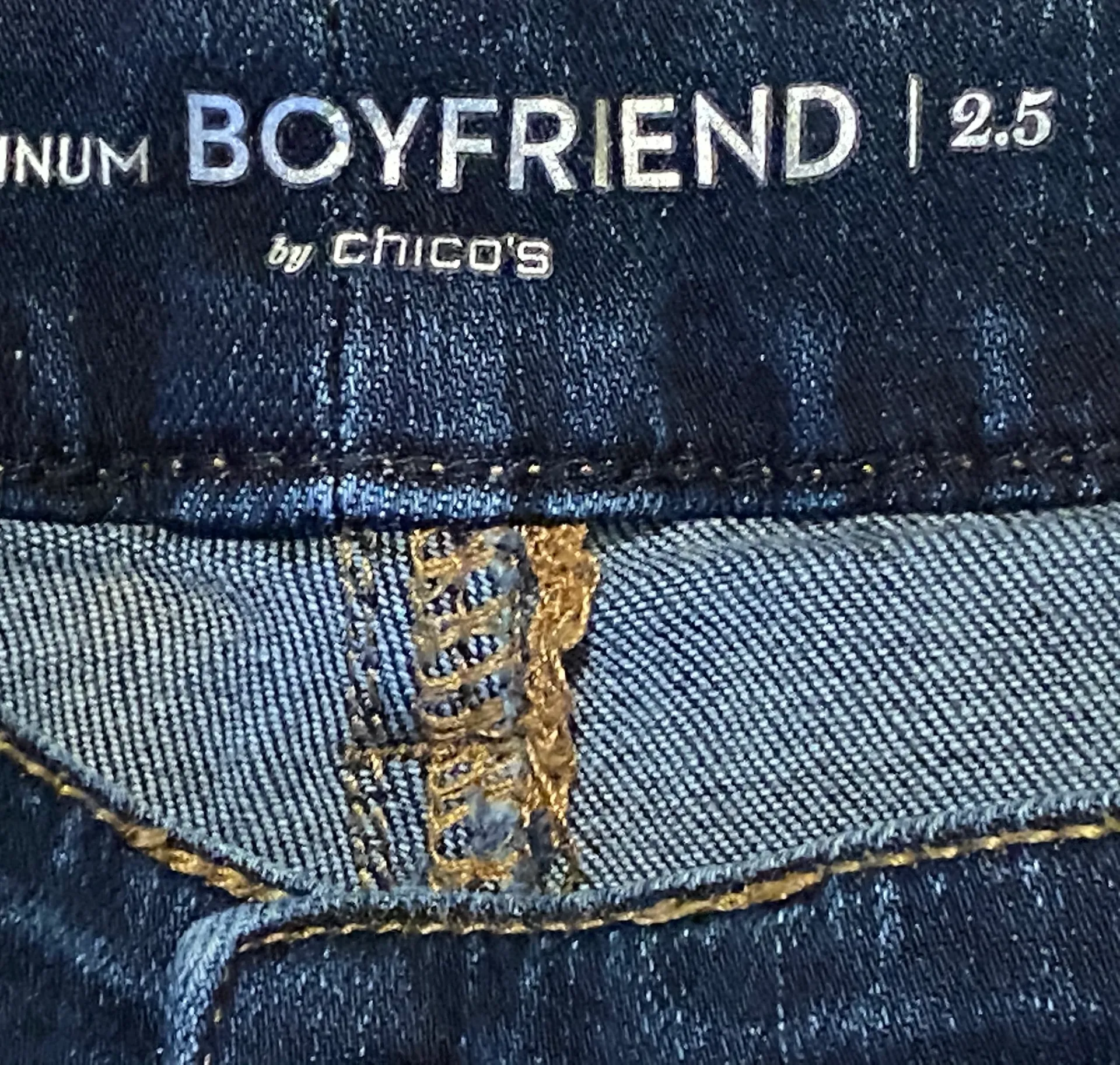 Chico’s Platinum Boyfriend Jeans - Image 7