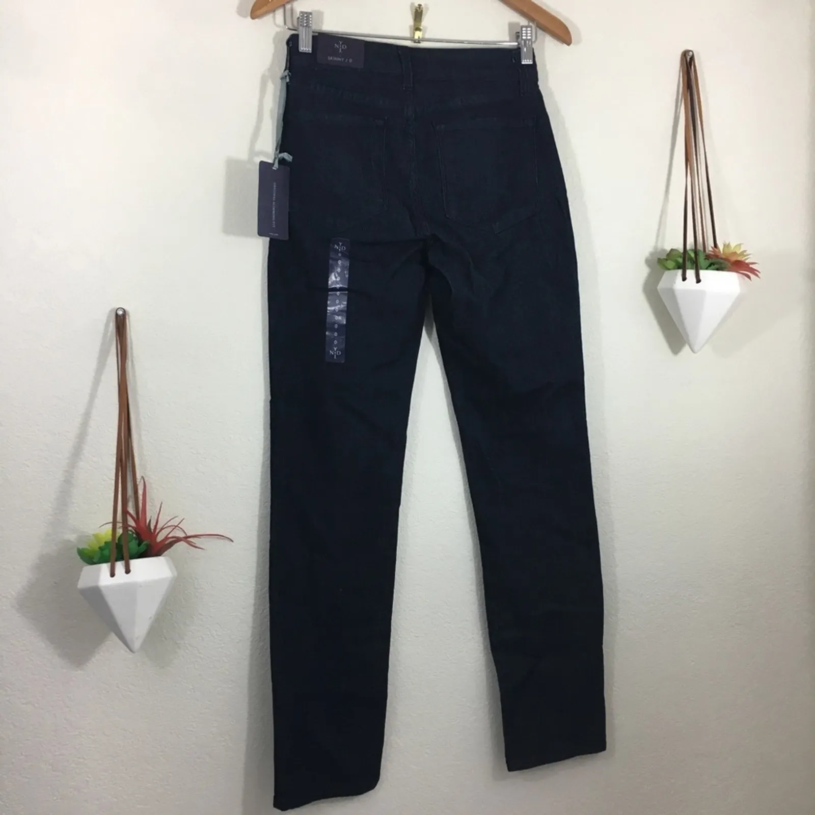 NYDJ Not Your Daughters Jeans dark blue high rise skinny jeans NEW 0 - Image 3