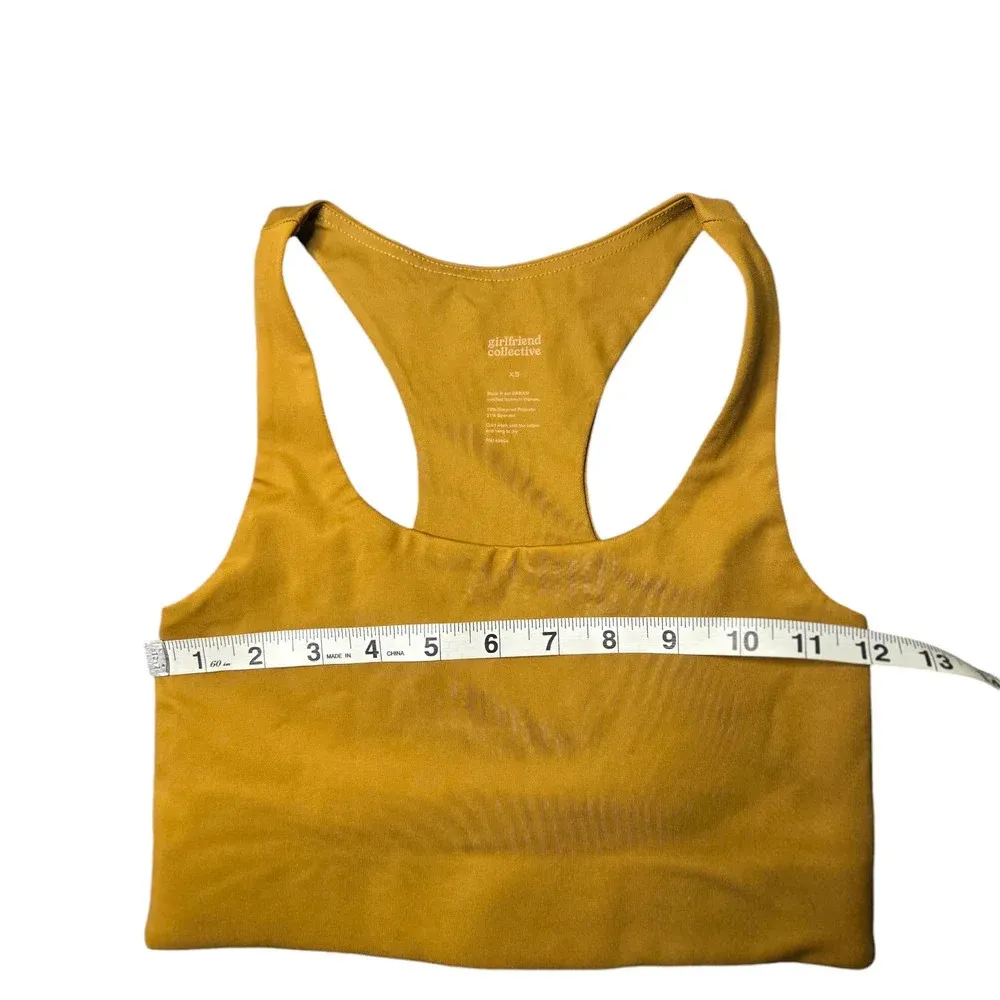 Girlfriend Collective Paloma Sports Bra & High Waist Leggings in Saddle XS - Image 5