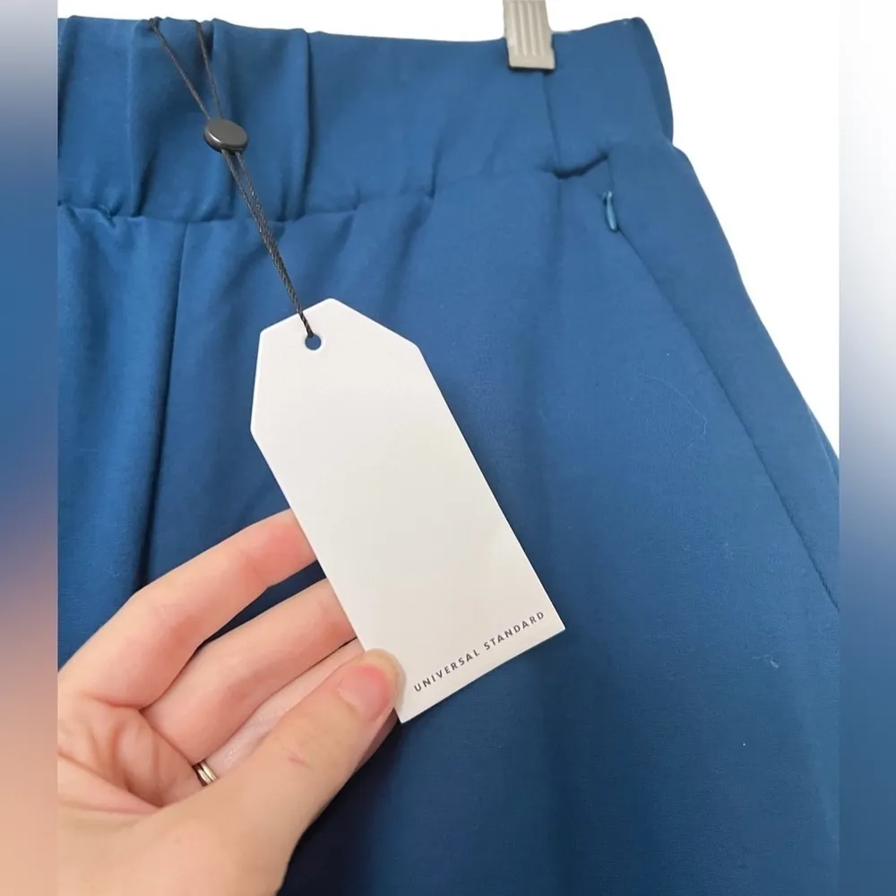 NWT Universal Standard Cropped Skinny Pant Poseidon Blue - Image 4