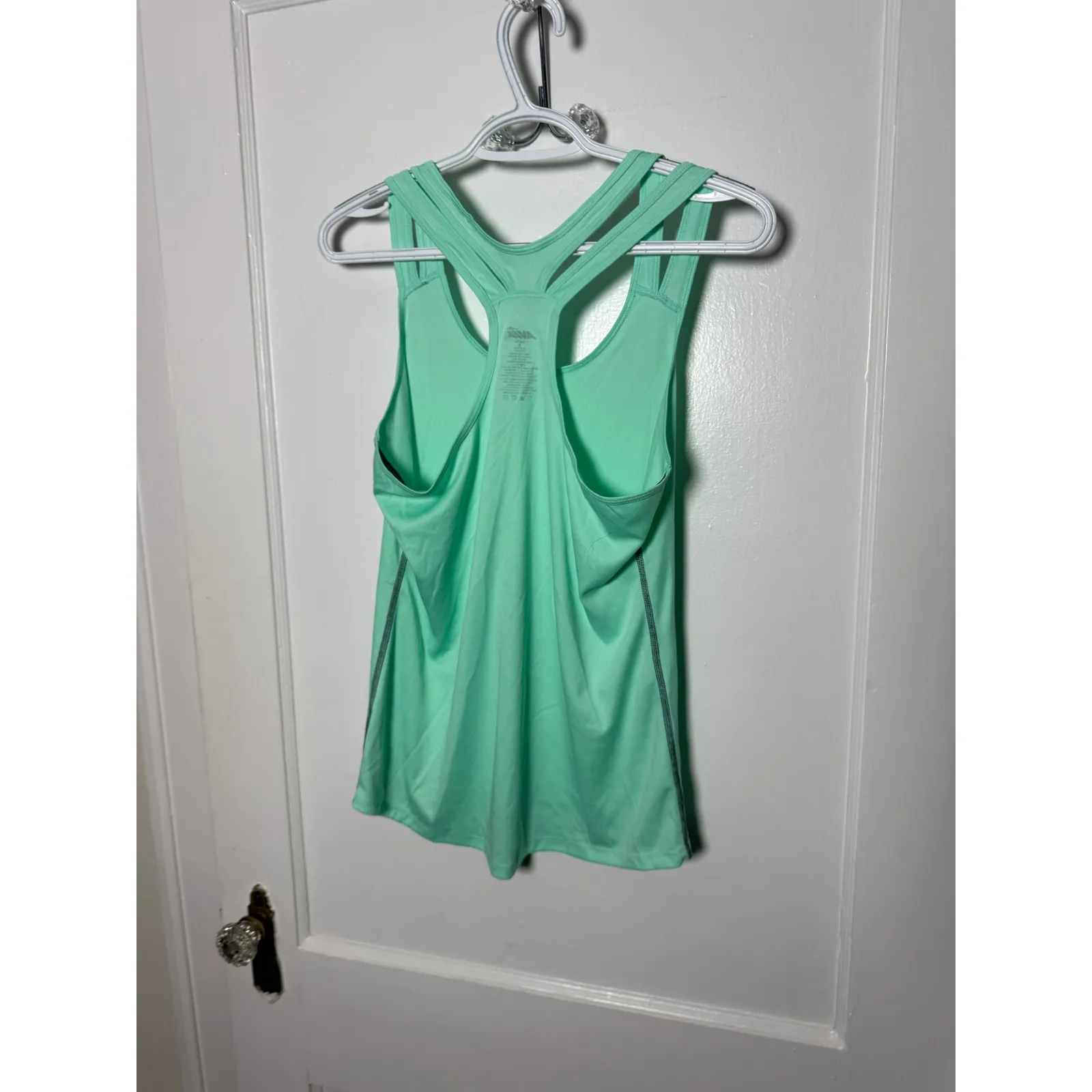 AVIA Athletic Tank Top Racerback Light Green Running Yoga Activewear Women's S - Image 3