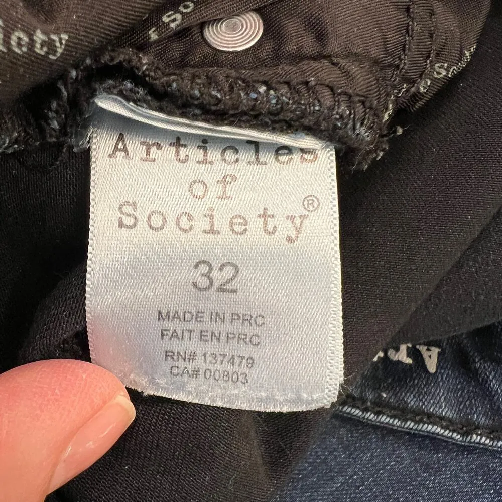 Articles of Society Dark LaBrea Wash Mid Rise Skinny Jeans Size 32 - Image 8