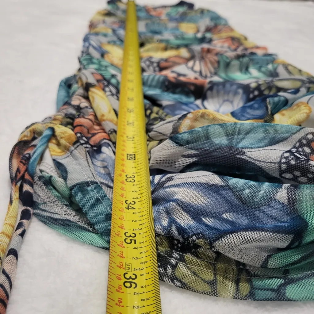 Molly Green Women’s Butterfly Tank Dress Sleeveless Mesh Bodycon size Small - Image 8