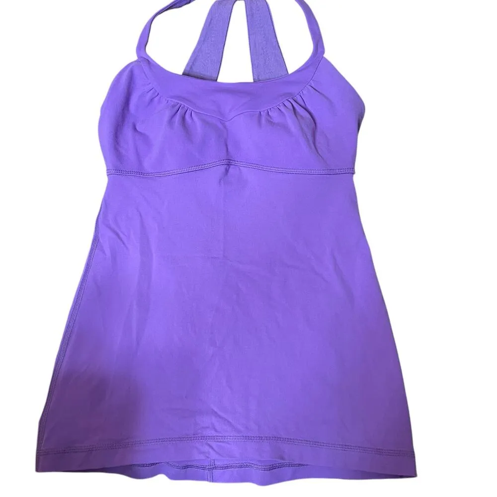 Lululemon Size 4 Scoop Me Up Athletic Tank Top Power Purple Racerback Yoga Gym - Image 3