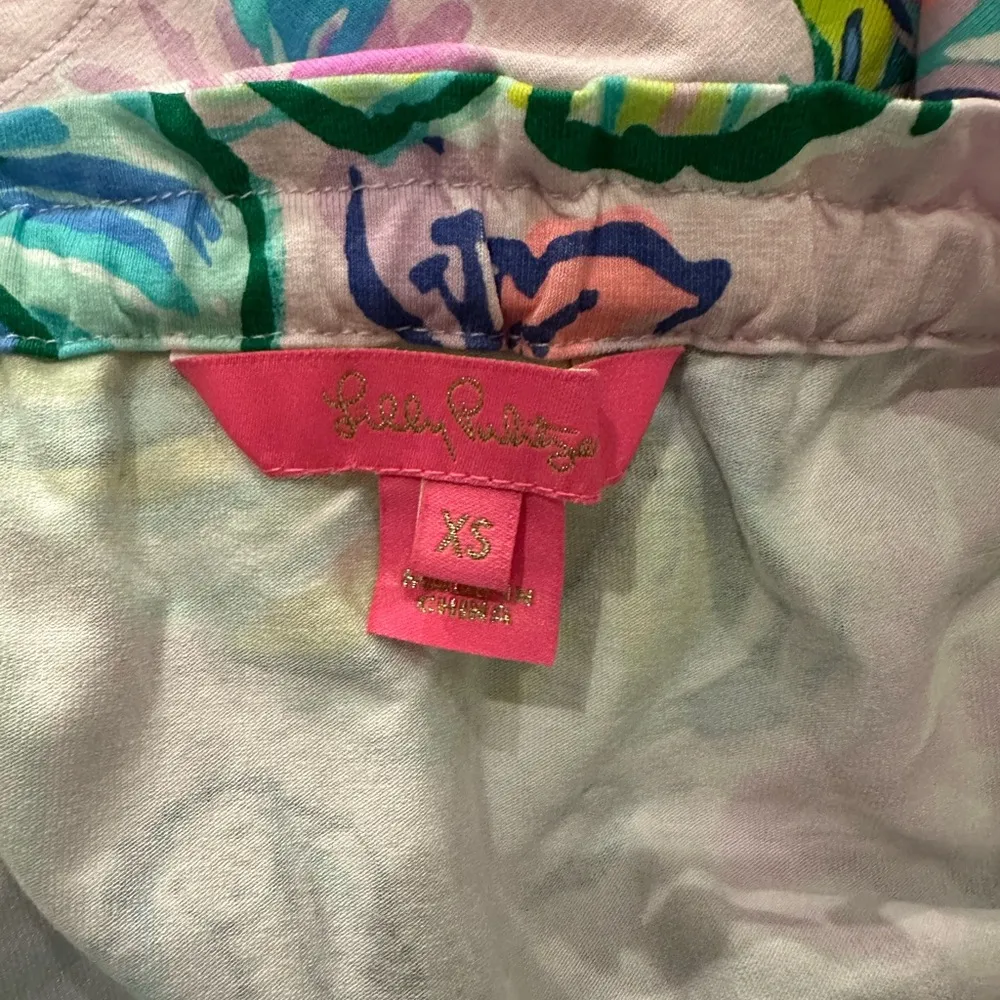 Lilly Pulitzer Calla Amethyst Mermaid Off the Shoulder Romper XS - Image 5