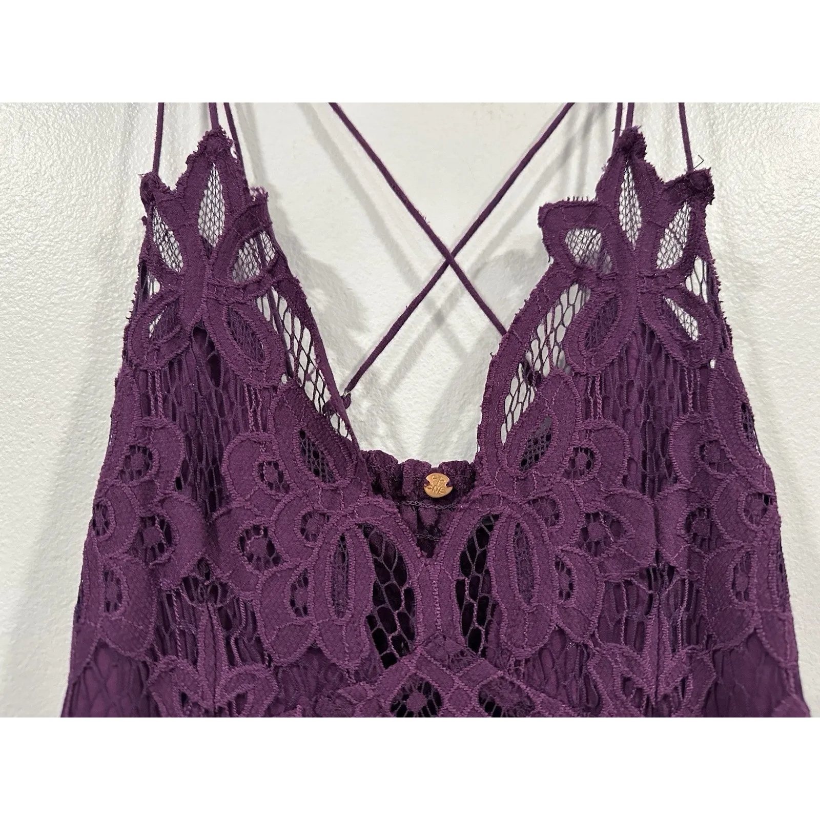 Free People Women's Adella Maxi Dress Sleeveless Boho Small S Purple NWOT - Image 3
