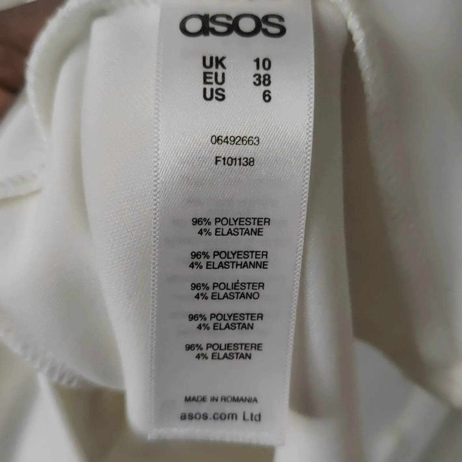 ASOS White/Black Mini Dress with Lace Up Corset Detail and Balloon Sleeves 6 - Image 10