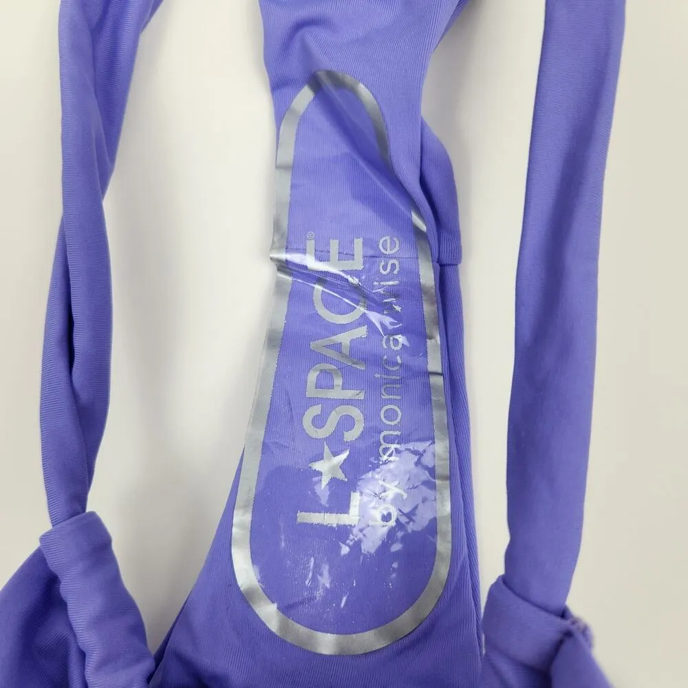 L*Space Gina Bitsy Bikini Bottom in Amethyst Purple Size Large NWOT - Image 5