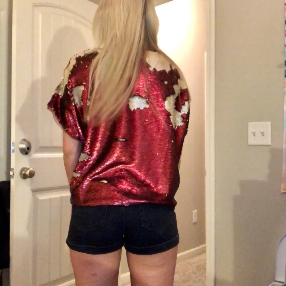 FREE PEOPLE REVERSIBLE SEQUINED TOP - Image 2