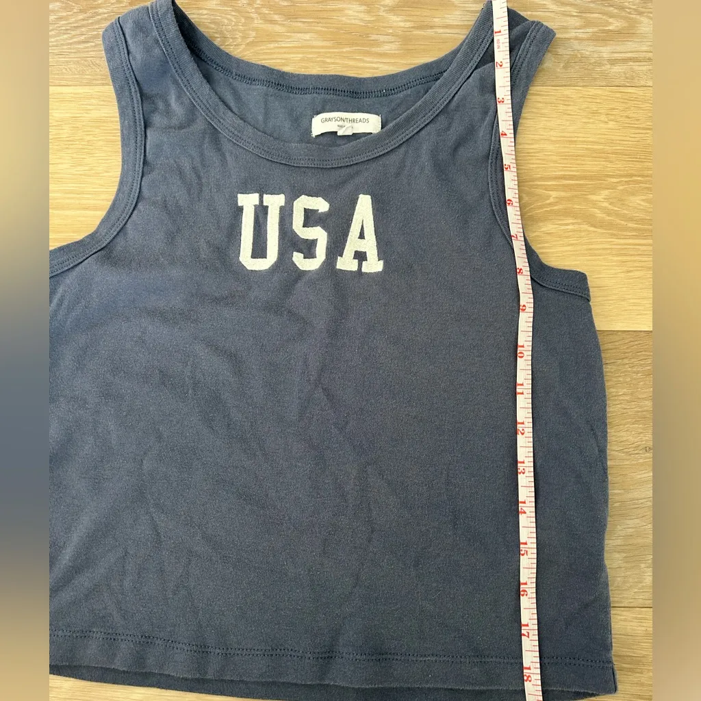 Grayson Threads USA Graphic Tank Top - Dark Blue - Image 5