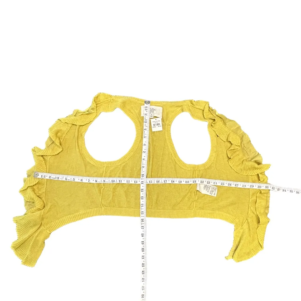 Vintage Y2K preppy Abercrombie & Fitch ruffle knit vest with moose logo NWT MED - Image 9