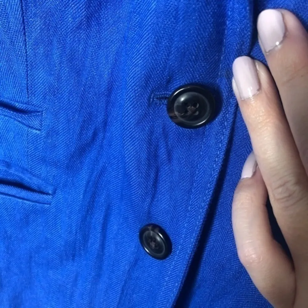 J. Crew blue schoolboy blazer button front career professional staple size 2 - Image 6