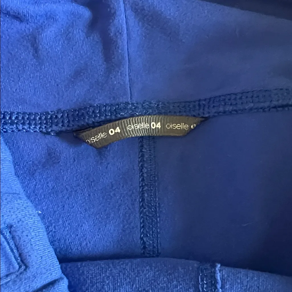 Oiselle Spandex Running Shorts Blue Size 4 Good/Fair Condition - Image 4