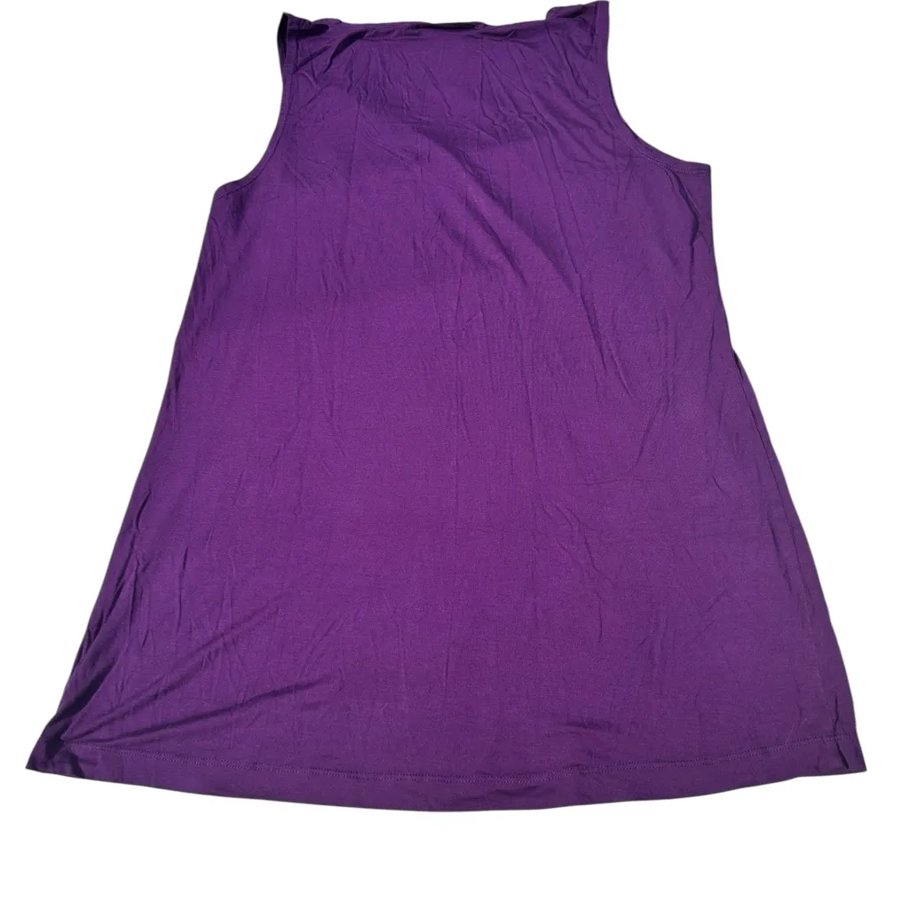 bryn walker soft flowy Purple tank Top size‎ L - Image 8