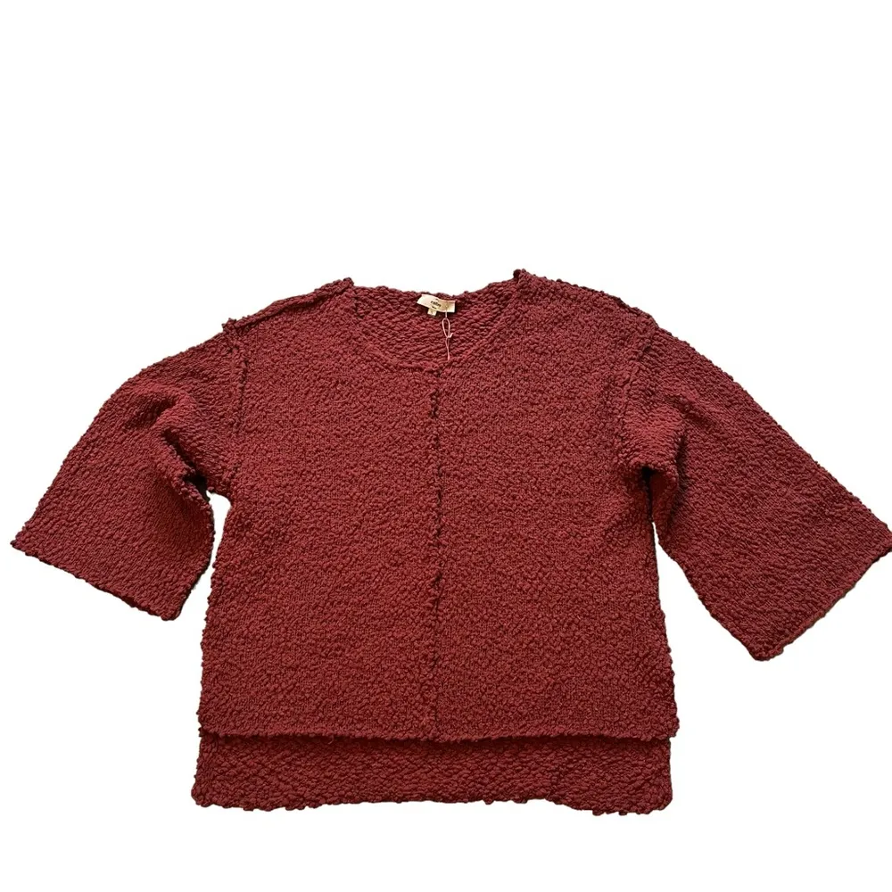 NWT, Entro Loose Fit Scoop Neck Popcorn Sweater, Sz S - Image 9